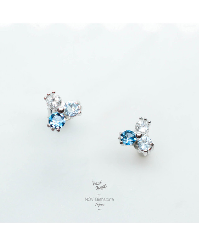 November Birthstone-Clover Earring